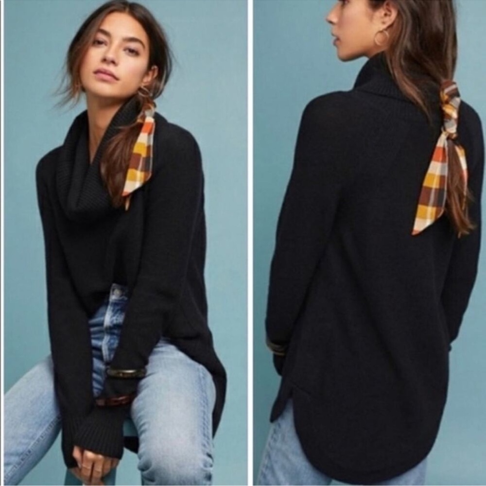 Anthropologie Moth Brent’s cowl neck sweater